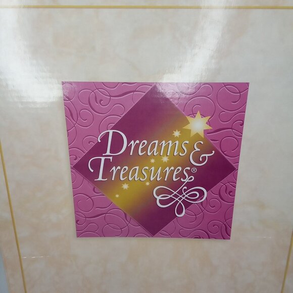 Vintage Christmas Lighted Tree Top Angel & Original Box Mistletoe Kisses 2000s - Picture 12 of 16